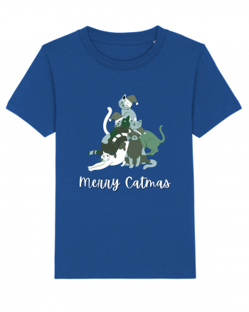 Merry Catmas white Majorelle Blue