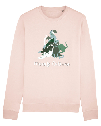 Merry Catmas white Candy Pink