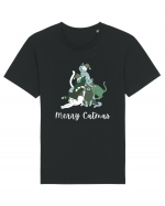 Merry Catmas white Tricou mânecă scurtă Unisex Rocker