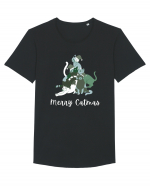 Merry Catmas white Tricou mânecă scurtă guler larg Bărbat Skater