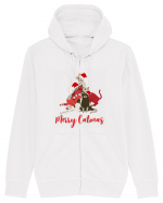 merry catmas red Hanorac cu fermoar Unisex Connector