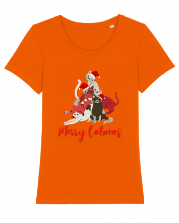 merry catmas red Bright Orange