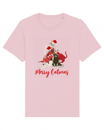 merry catmas red Cotton Pink