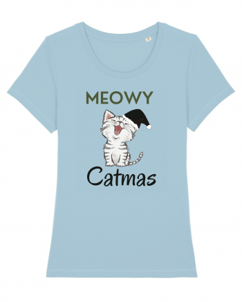 meowy catmas 1 Sky Blue