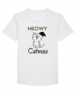 meowy catmas 1 Tricou mânecă scurtă guler larg Bărbat Skater