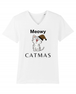 meowy catmas 2 Tricou mânecă scurtă guler V Bărbat Presenter