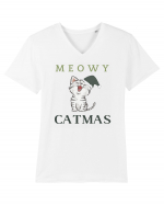 meowy catmas 3 Tricou mânecă scurtă guler V Bărbat Presenter