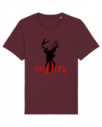 oh deer 1 Burgundy