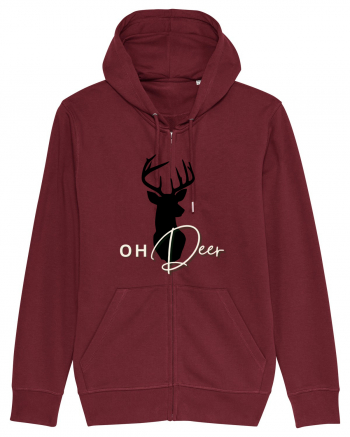 oh deer 2 Burgundy