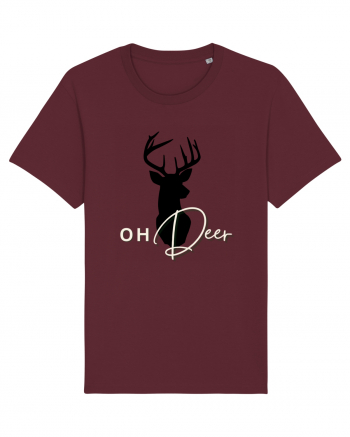 oh deer 2 Burgundy