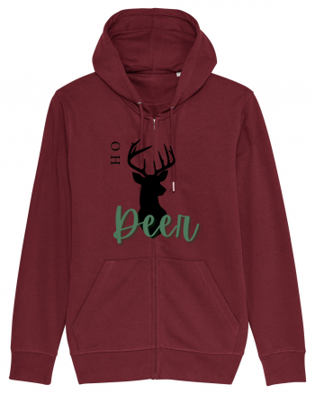 oh deer 3 Burgundy