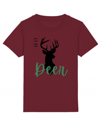 oh deer 3 Burgundy