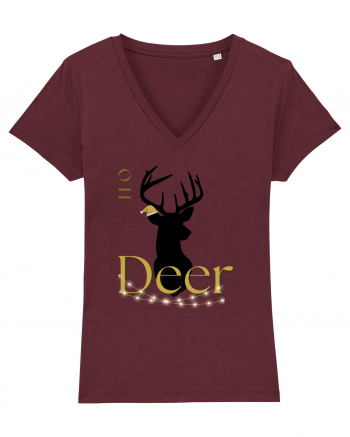 oh deer 4 Burgundy