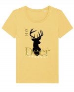 oh deer 4 Tricou mânecă scurtă guler larg fitted Damă Expresser