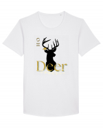 oh deer 4 Tricou mânecă scurtă guler larg Bărbat Skater