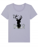 oh deer 5 Tricou mânecă scurtă guler larg fitted Damă Expresser