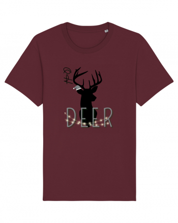 oh deer 5 Burgundy