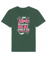 Real girls go fishing Tricou mânecă scurtă Unisex Rocker