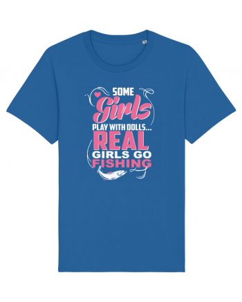 Real girls go fishing Royal Blue