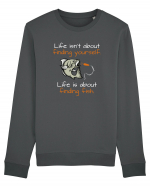 Life is about finding fish Bluză mânecă lungă Unisex Rise