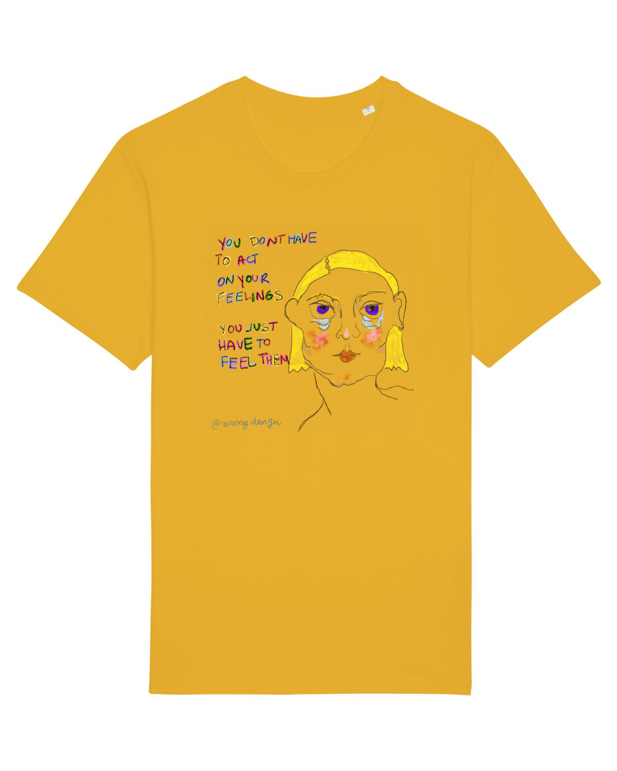 Tricou mânecă scurtă Unisex Rocker Spectra Yellow