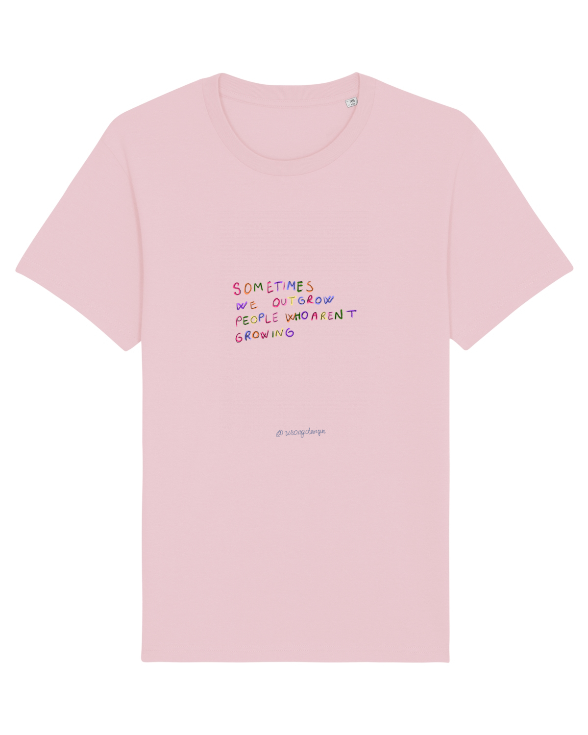 Tricou mânecă scurtă Unisex Rocker Cotton Pink
