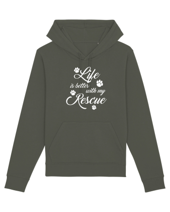 Life is better with my rescue Khaki