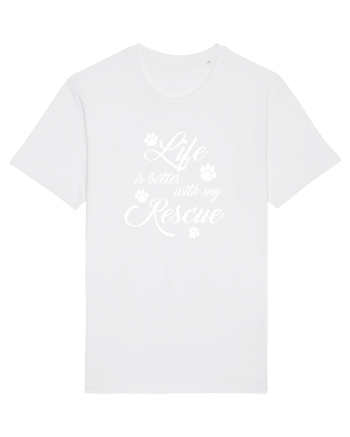 Life is better with my rescue White