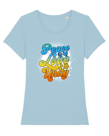 Peace love unity Sky Blue