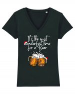 it s the most wonderful time for a beer Tricou mânecă scurtă guler V Damă Evoker