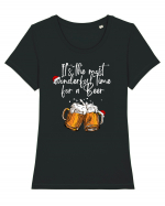 it s the most wonderful time for a beer Tricou mânecă scurtă guler larg fitted Damă Expresser
