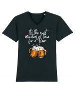 it s the most wonderful time for a beer Tricou mânecă scurtă guler V Bărbat Presenter