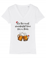 it s the most wonderful... Tricou mânecă scurtă guler V Damă Evoker