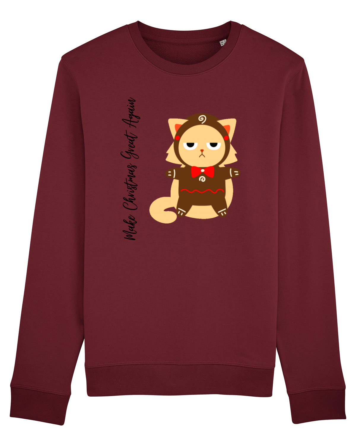 Bluză mânecă lungă Unisex Rise Burgundy