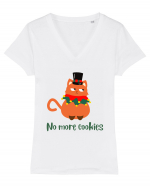 no more cookies Tricou mânecă scurtă guler V Damă Evoker