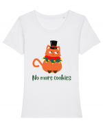 no more cookies Tricou mânecă scurtă guler larg fitted Damă Expresser