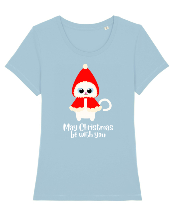 may christmas be with you Sky Blue