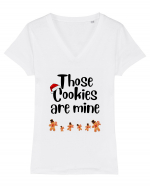 those cookies are mine Tricou mânecă scurtă guler V Damă Evoker