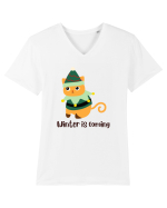 winter is coming Tricou mânecă scurtă guler V Bărbat Presenter
