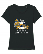 father christmas Tricou mânecă scurtă guler larg fitted Damă Expresser