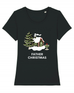 father christmas Tricou mânecă scurtă guler larg fitted Damă Expresser