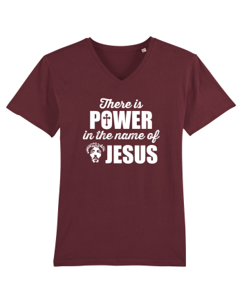 There is power in the name of Jesus Burgundy