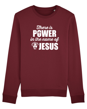 There is power in the name of Jesus Burgundy