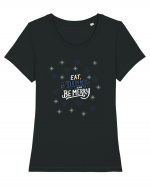 eat and be merry Tricou mânecă scurtă guler larg fitted Damă Expresser