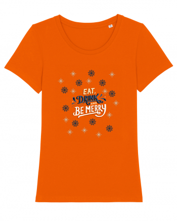 eat and be merry Bright Orange