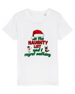 on the naughty list... Tricou mânecă scurtă  Copii Mini Creator