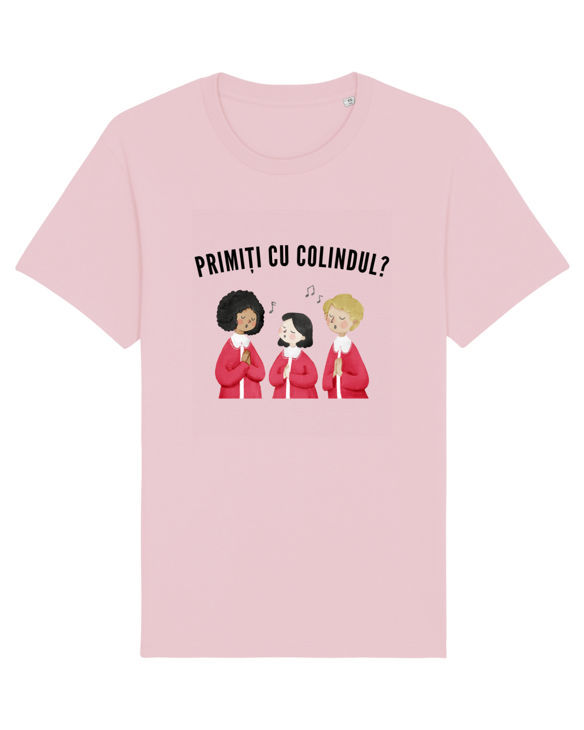 Tricou mânecă scurtă Unisex Rocker Cotton Pink