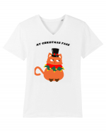 my christmas face Tricou mânecă scurtă guler V Bărbat Presenter