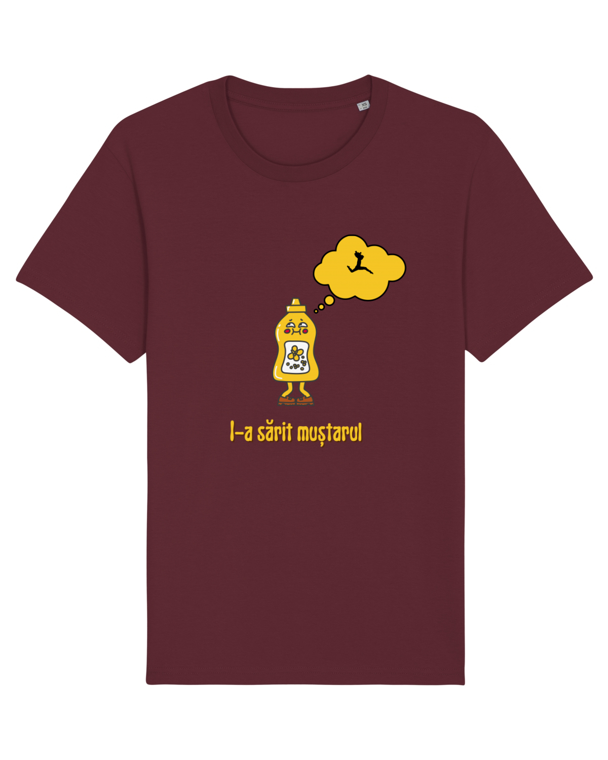 Tricou mânecă scurtă Unisex Rocker Burgundy
