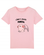 cand o zbura porcul Tricou mânecă scurtă  Copii Mini Creator